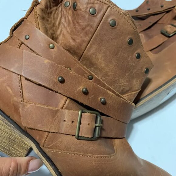 Topshop Brown Leather Ankle Boots โ Brand New w/ Original Box | US 8 / EU 40 - Picture 6 of 7